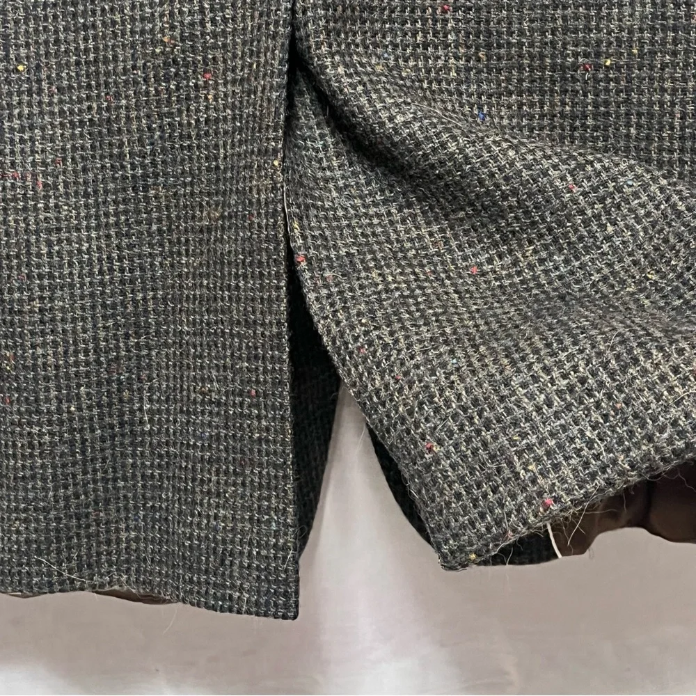 Vtg BOSTON TRADERS Men 44R Tweed Sportcoat Wool Blazer Birdseye Fleck Multicolor